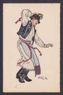 Painting Postcard, National Costume, Hungary, Orbis Pictus Hungaricus - Trachten