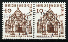 BERLIN DS D-BAUW. 1 Nr 242 Gestempelt WAAGR PAAR X5EBA9E - Gebraucht