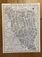 Plan RAVET ANCEAU FLERS Plastifié Années 1950/60 1/16.000 21 X 27 Cm Très Bon ét - Geographische Kaarten