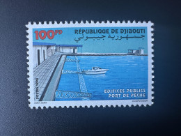 Djibouti Dschibuti 1998 Mi. 672 Edifices Publics Port De Pêche Harbour Hafen Bateau Boat Boot - Djibouti (1977-...)