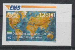 Sierra Leone 2019 IMPERF ND Mi. ? Joint Issue 20e Anniversaire EMS 20 Years Emission Commune E.M.S. UPU - Emissions Communes