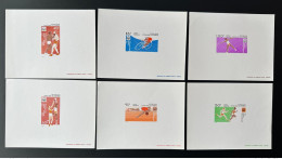 Congo 1975 Mi. 496 - 501 Epreuve De Luxe Proof Jeux Olypiques Olympic Games Montreal 1976 Année Préolympique Boxe Basket - Radsport