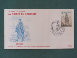 Belgium 1968 FDC Or Special Cancel On Cover - Stamp Day - Postman - Lettres & Documents