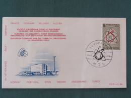 Belgium 1966 FDC Or Special Cancel On Cover - Chemistry - Nuclear Waste - Mol - Lettres & Documents