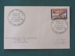 Belgium 1958 FDC Or Special Cancel On Cover - Exposition Of Bruxelles - Brazil Day - Storia Postale