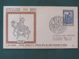 Belgium 1960 FDC Or Special Cancel On Cover - Stamp Day - Alexandrine De Rye - Postmaster - Storia Postale