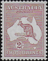 1935 Australia Kamgaroo 2s. Brown MNH SG N. 134 - Autres & Non Classés
