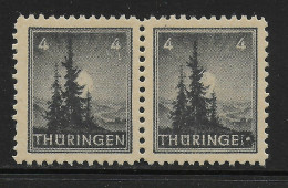SBZ: MiNr. 93 III, Postfrisch, ** Waagrechtes Paar - Postfris