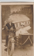 Moto Sidecar , Photo Dim : 11 Cm X 7 Cm - Motorräder
