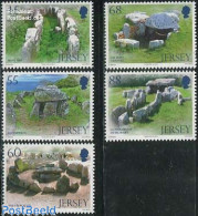 Jersey 2012 Historic Archaeology 5v, Mint NH, History - Archaeology - Archäologie