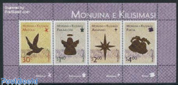 Niue 2013 Christmas 4v M/s, Mint NH, Nature - Religion - Birds - Angels - Christmas - Christianity