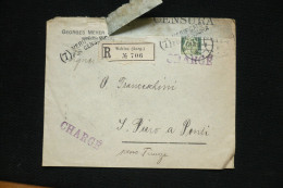 Suisse Perfin Perforé GM/O Sur Lettre Georges Meyer Wohlen 1917 - Perfins