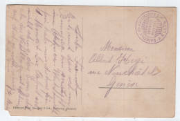SUISSE HELVETIA CARTE DEFAUT ANGLE COURTELARY + BATAILLON DE CARABINIERS SERVICE POSTAL ELITE - Abstempelungen