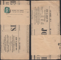 France 1924 - Journal +  Bande Journal Affranchie à Destination Aoste- Italie ..................... (VG) MV-19067 - Oblitérés