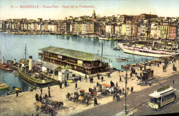 CPA Marseille Vieux Port Quai De La Fraternite Bateaux - Oude Haven (Vieux Port), Saint Victor, De Panier