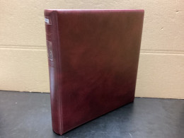 Lindner Ringbinder (18 Ringe) 1 Mal Gebraucht Leer Rot - Alben Leer