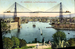 CPA Marseille Le Pont Transbordeur Et Le Vieux Port - Oude Haven (Vieux Port), Saint Victor, De Panier