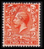 1912-1921. ENGLAND. Georg V 2 TWO PENCE. Interesting Manuscript Cancel.  - JF560921 - Used Stamps