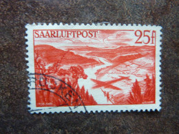 1948   SAARLUFTPOST   25F  Used - Gebruikt