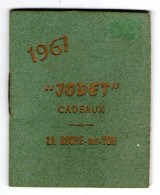Petit Calendrier De Poche Pour L'année 1967.  Publicité Jodet Cadeaux, La Roche-sur-Yon (Vendée) - Tamaño Pequeño : 1961-70