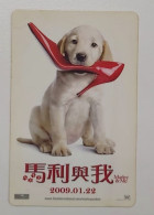 CALENDAR CARD 2009 Movie - MARLEY & ME Name Card Size - Tamaño Pequeño : 2001-...