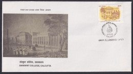 Inde India 1999 FDC Sanskrit College, Calcutta, Education, Knowledge, Historical, History, First Day Cover - Briefe U. Dokumente