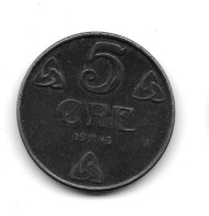 Norway 5 Ore 1943 - Norvège