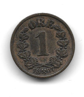 Norway 1 Ore 1897 - Norvège