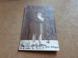 Carte Photo Binche Jean Cinelly  Baryton Avec Dédicace Opéra Comique Théâtre De L'Eldorado Charleroi 1926 - Binche