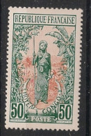 CONGO - 1907-17 - N°YT. 60 - Femme Bakalois 50c Vert Et Rouge - Neuf* / MH VF - Unused Stamps