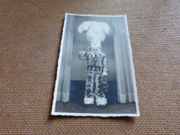 BC15-65 Carte Photo Studio Binche ? Carnaval Jeune Garçon Gille Et Son Chapeau - Binche