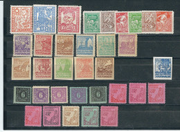 ALLEMAGNE 1945 Zone Soviétique Mecklembourg Poméranie N° Entre 1 & 15 ,+ 19 à 35 + N° A & N° 37  Tous * Propres - Postfris
