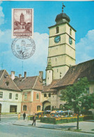 CARTE-MAXIMUM  ROUMANIE  N° Yvert 2789  (SIBIU - La Tour Du Conseil) Obl Sp Ill 1981 - Maximum Cards & Covers