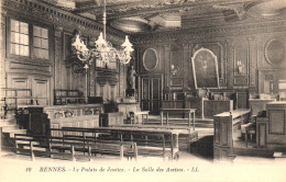RENNES, THE PALACE OF JUSTICE, THE ASSIZE COURTROOM, POSTCARD, FRANCE - Rennes
