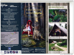 Fliers Parc Alpha Theme Chaperon Rouge Loup - Pubblicitari
