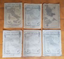 N°6 Pz. Atlante Stradale D'Italia Del Touring Club Italiano. Quadro D'Unione Dei Fogli T.C.I. Alla Scala Di 1:300000 - Mapas Topográficas