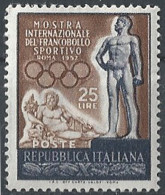 1952 Italia Francobollo Sportivo MNH Sass N. 684 - 1946-60: Mint/hinged