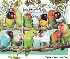 LAOS Block 160,used - Parrots