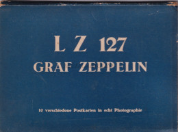 AVIATION - LZ 127 Graf Zeppelin 10 Postkarten Photopostcards Leporello 1928 - Sonstige & Ohne Zuordnung
