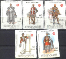 Mint Stamps Vintage Uniforms 1979 From Sovereign Military Order Of Malta - Malte (Ordre De)