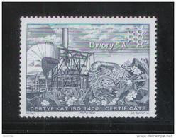 POLAND SLANIA SCARCE 2002 CHEMICAL COMPANY DWORY STEEL ENGRAVED STAMP NHM INDUSTRY CHEMISTRY I.G. Farben Buna Werke WW2 - Usines & Industries