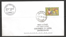 1995 Paquebot Cover, Liberia Stamp Used In Durban, South Africa - Liberia