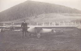 Carte Photo Le Monoplan D'Edmund Allen 1er Congrès Expérimental D'aviation Sans Moteur 1922 Puy De Combegrasse 63 Cpa - Other & Unclassified
