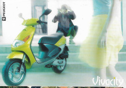 CP  PUBLICITE  SCOOTER   PEUGEOT - Autres & Non Classés