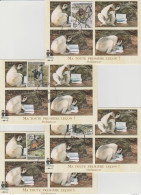 Madagascar Madagaskar 1992/2014 Mi. 1412-1415 Carte Maximum Lémurien Lemur Faune Fauna 4 Differents - Monkeys