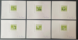 Guinée 2010 Epreuve D'Artiste Artist Proof Mi. 5056-5061 Général Charles De Gaulle France GREEN VERT - De Gaulle (General)