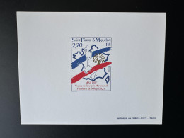 Saint-Pierre Et Miquelon 1987 YT 478 épreuve De Luxe Proof Président République Voyage Officiel Mitterrand Mai - Geschnittene, Druckproben Und Abarten