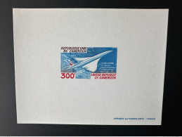 Cameroun Cameroon Kamerun 1977 Mi. 847 Epreuve De Luxe Proof Concorde 1ère Liaison Avion Airplane Flugzeug Concord - Concorde