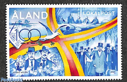 Aland 2021 Centenary Jubilee 1v, Mint NH, History - Flags - Ålandinseln