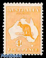 Australia 1913 4p, Orange, Stamp Out Of Set, Unused (hinged) - Ungebraucht